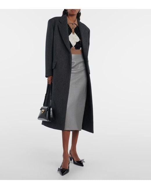 Polo De Cachemir A Rombos Prada de color Black