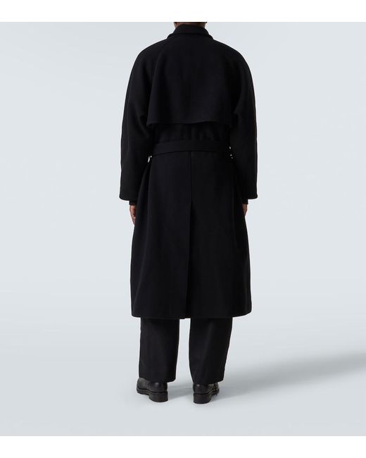 The Row Black Eomer Wool Overcoat for men
