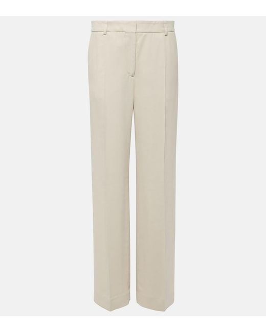 Totême White Straight Pants