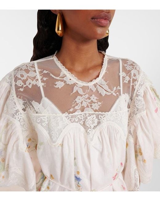 Miniabito Lucky di Zimmermann in White