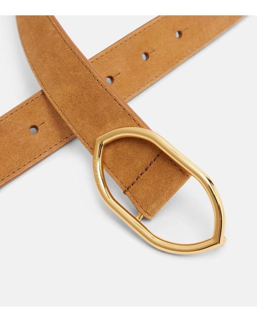 Jacquemus Brown Calisson Suede Belt