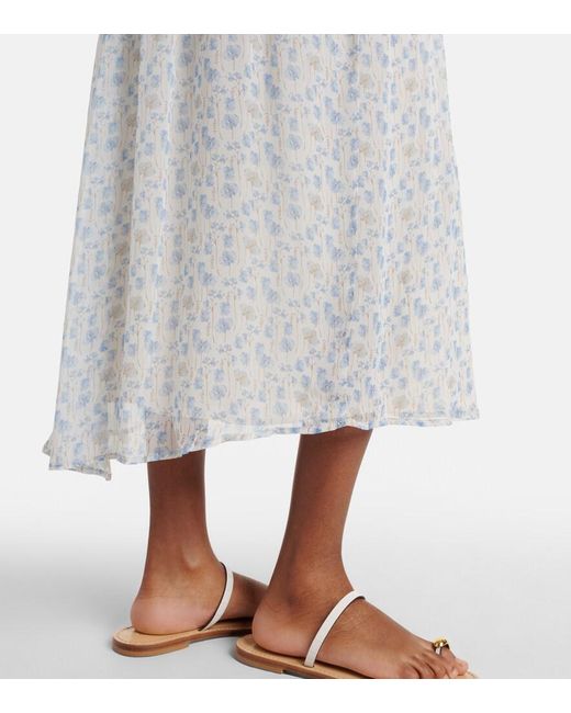 Velvet Gray Aerin Floral Sheer Maxi Dress