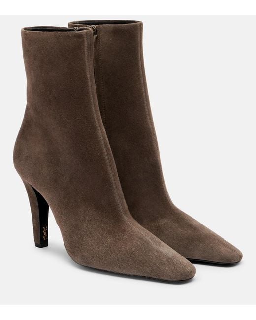 Botines Jill 95 De Ante Saint Laurent de color Brown