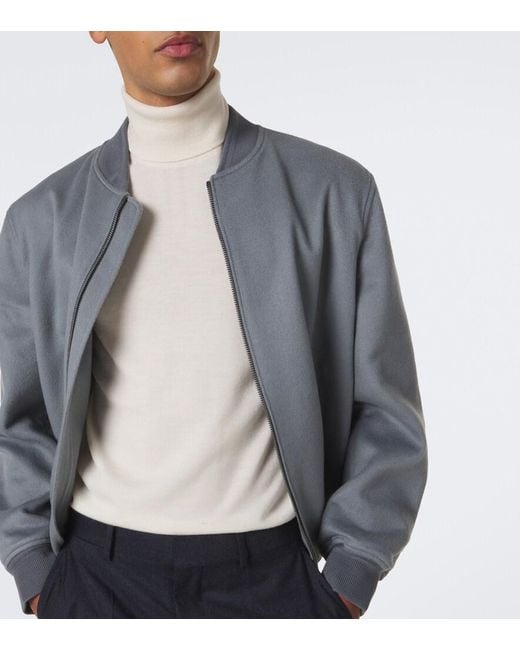 Slowear White Virgin Wool Turtleneck Sweater for men