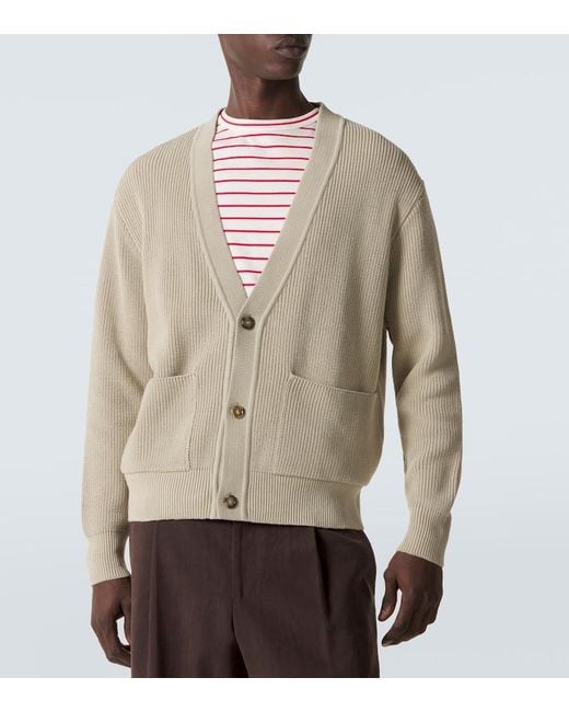 Lardini Natural Cotton Cardigan for men