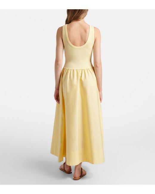 Polo Ralph Lauren Yellow Jersey Maxi Dress