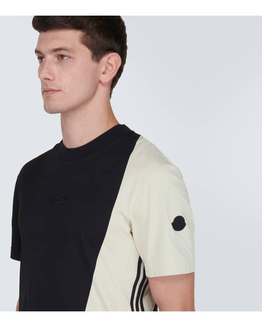 Moncler Genius X Adidas T-Shirt aus Baumwoll-Jersey in Black für Herren