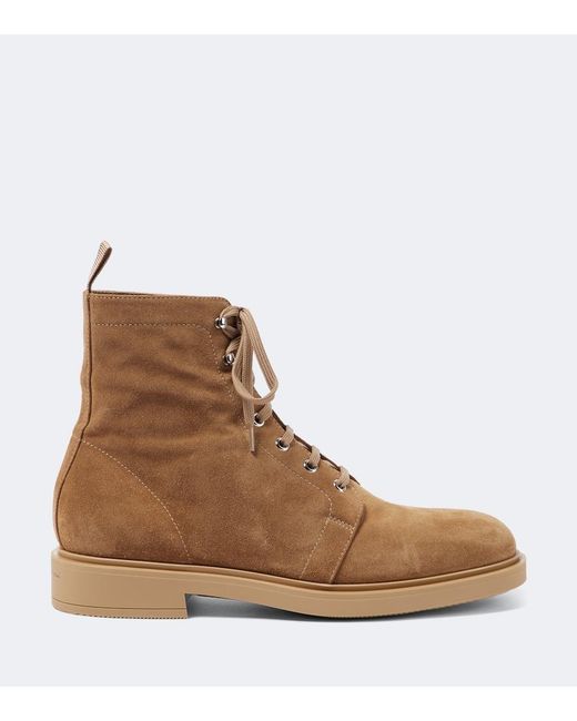 Gianvito Rossi Brown Richard Suede Desert Boots for men