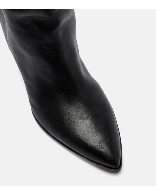 Staud Black Austin Leather Knee-High Boots