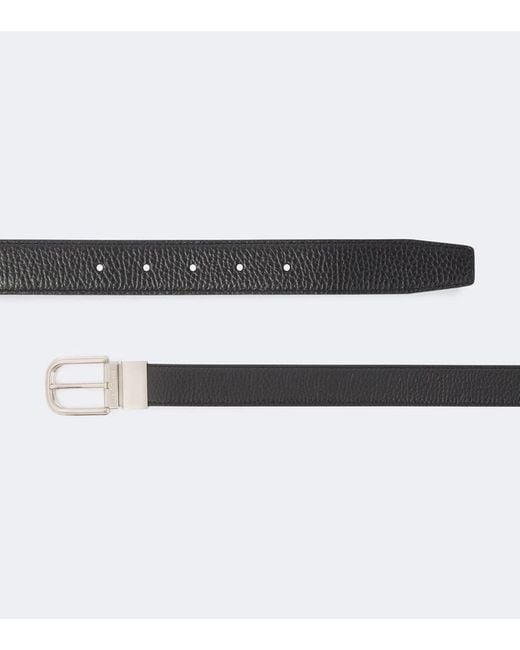 Lardini Black Leather Belt for men