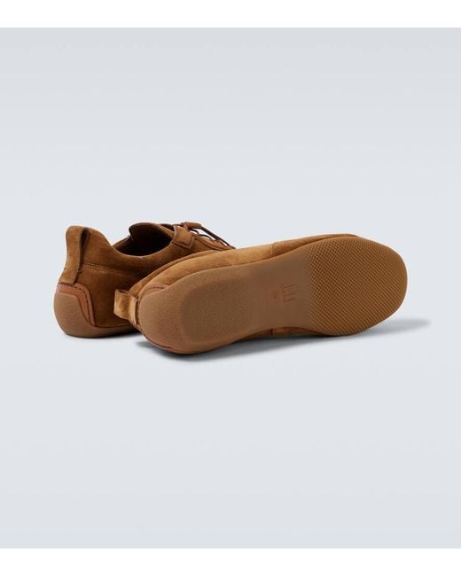 Dunhill Sneakers Davies Automotive Aus Veloursleder in Brown für Herren