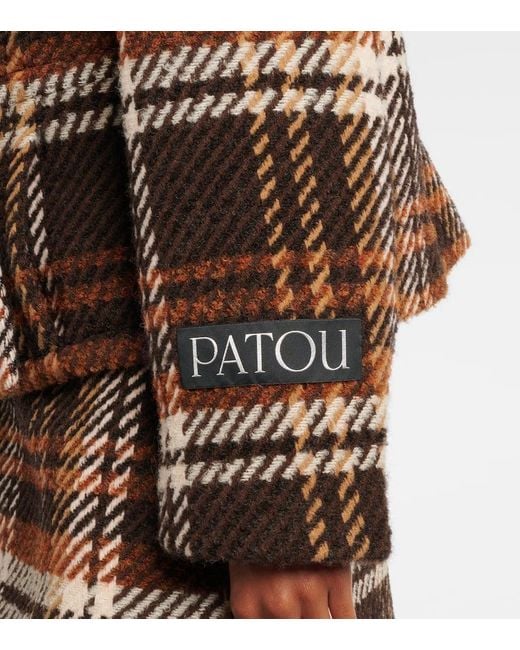 Patou Brown Jacke Aus Einem Wollgemisch