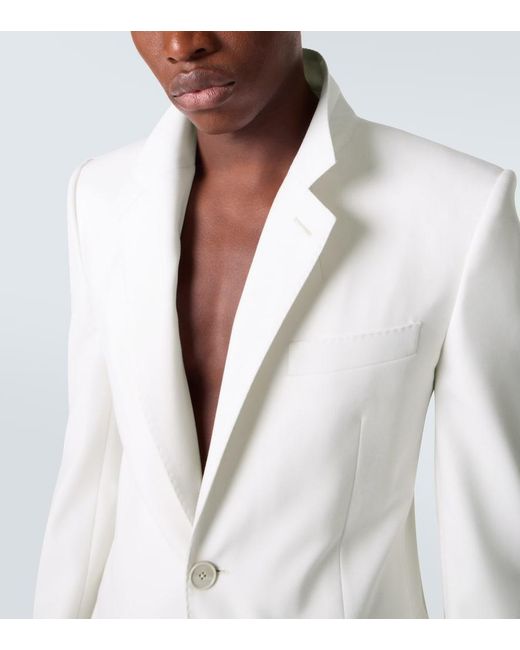 Givenchy White Wool And Mohair Suit Jacket for men