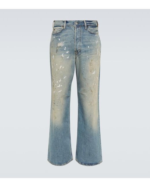 Acne Blue 1981m Low-rise Wide-leg Jeans for men