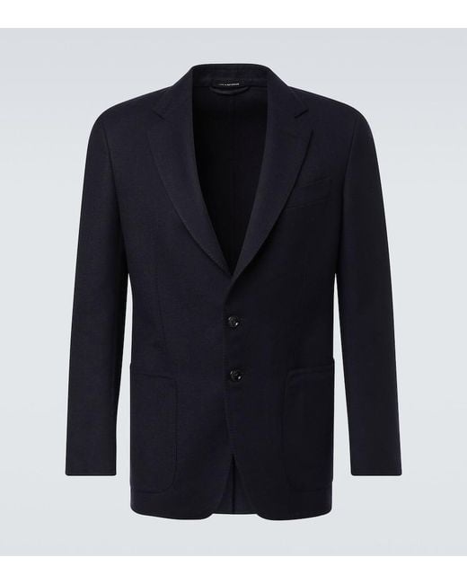 Tom Ford Blue Wool Jacket for men