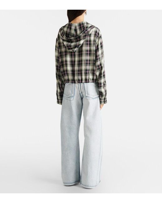 Jeans Anchos Page Con Cinturon Acne de color Blue