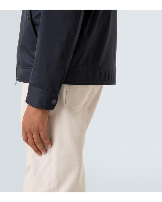 Canali Blue Nuvola Reversible Blouson for men