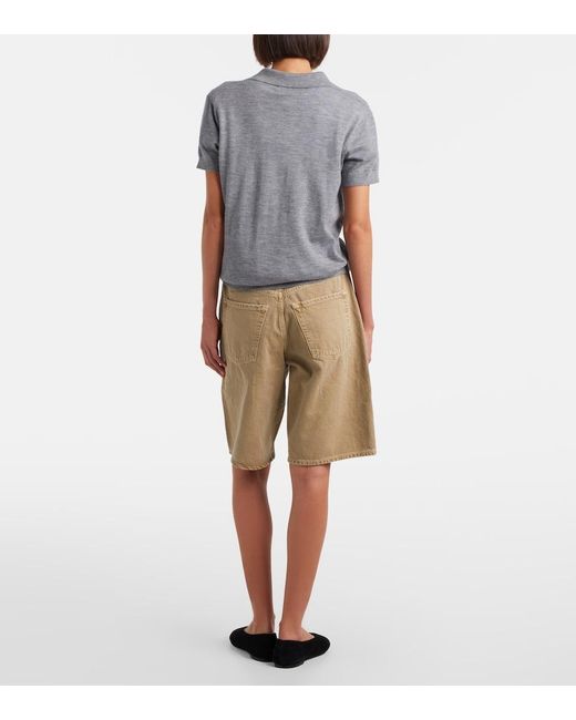 Citizens of Humanity Natural Court Denim Bermuda Shorts