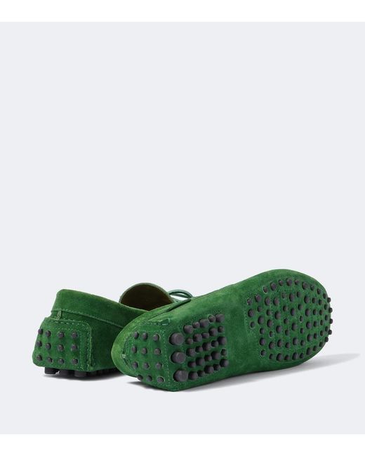 Tom Ford Green Suede Driving Shoes for men