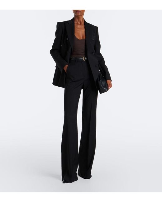 Alex Perry Brown Gathered Mesh Bodysuit
