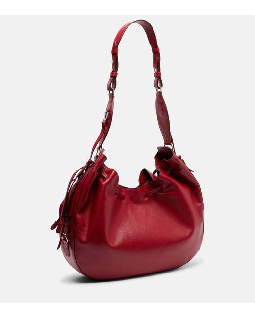 Isabel Marant Red Schultertasche Bolton Medium Aus Leder
