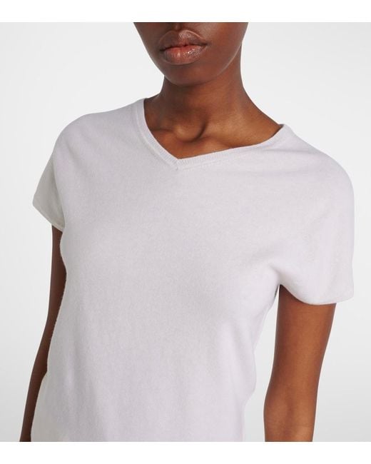 Vince White Wool And Cashmere-Blend Top