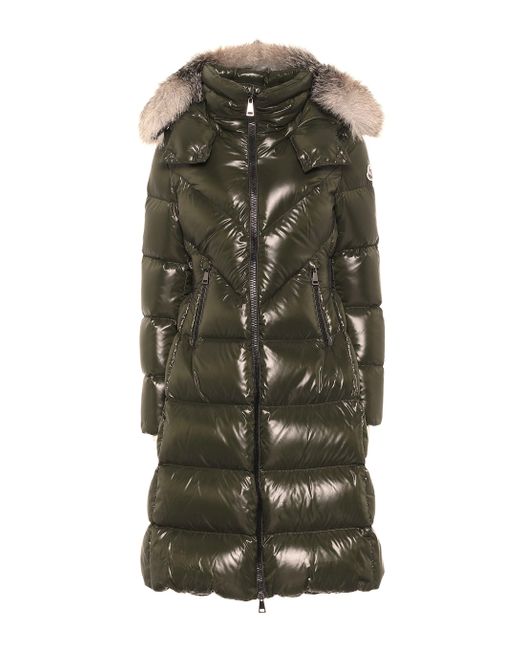 Moncler Green Ribafur Quilted Down Coat