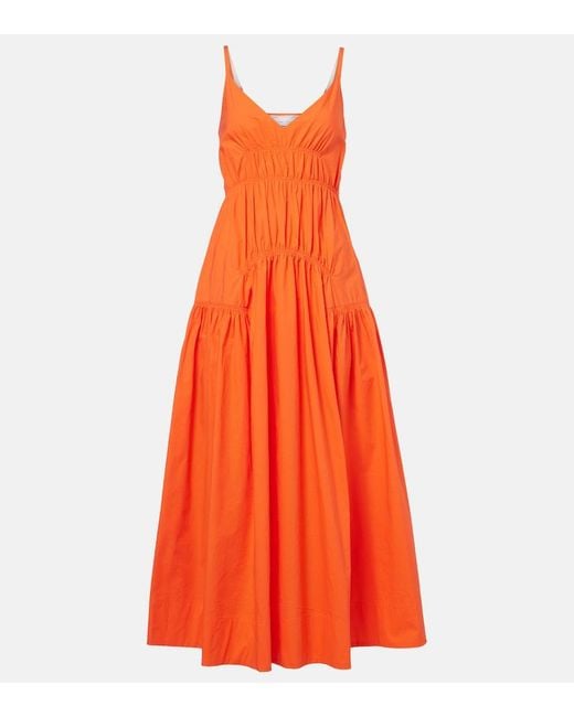 Proenza Schouler Orange Label Michelyn Cotton-Blend Maxi Dress