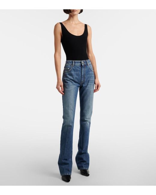 Sportmax Blue Mid-Rise Slim Jeans