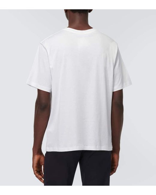 Lardini T-Shirt aus Baumwolle und Seide in White für Herren