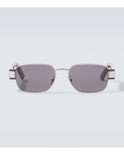 Dior Gray Christian Dior Label S2U Rectangular Sunglasses for men