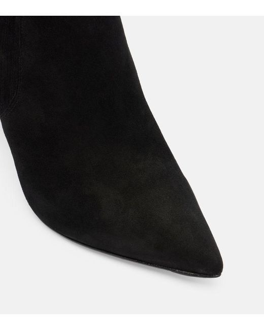 Veronica Beard Black Lisa 70 Suede Ankle Boots