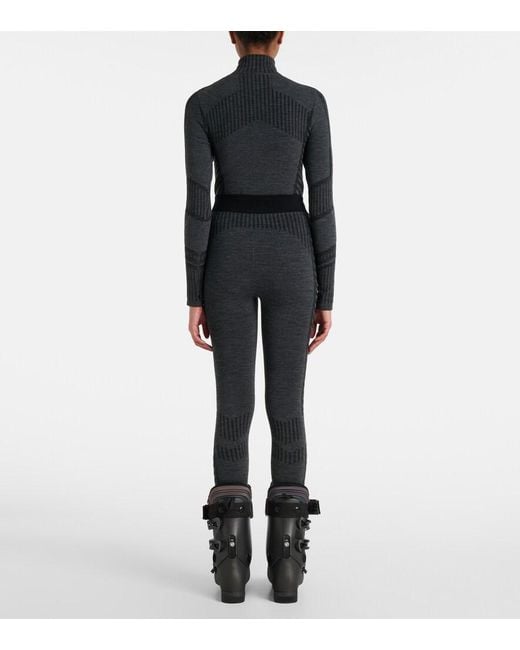 Fusalp Gray Seamela High-Rise Technical Leggings