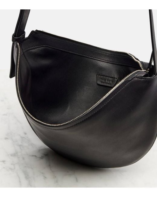 The Row Black Schultertasche Jouvette Medium Aus Leder