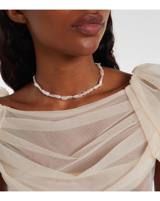 Collana Di Perle di Simone Rocha in White