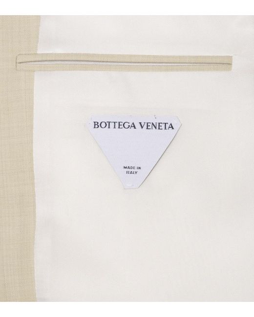Bottega Veneta Natural Wool And Cotton Gabardine Suit Jacket for men