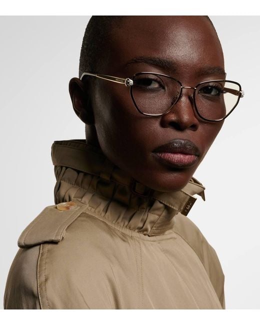 BVLGARI Natural Cat-Eye-Brille Serpenti Forever