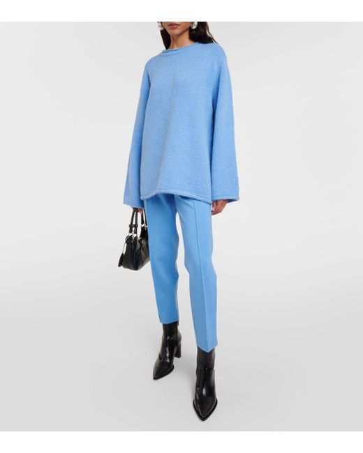 Dorothee Schumacher Blue Cozy Comfort Alpaca-blend Sweater