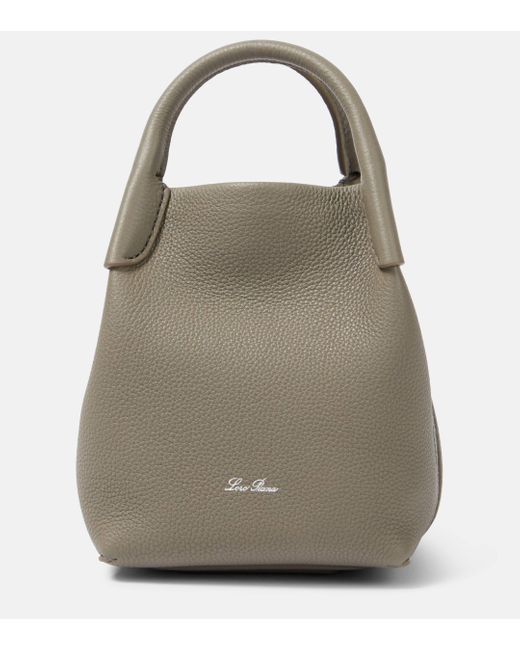 Loro Piana Natural Bale Micro Leather Shoulder Bag