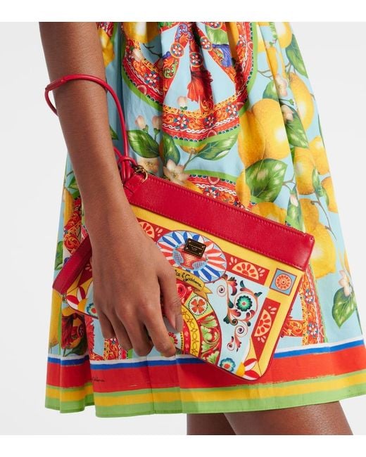 Bustina Con Finiture di Dolce & Gabbana in Red