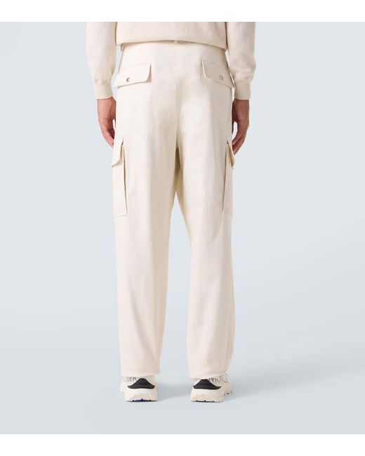 Moncler Cargohose Aus Einem Baumwollgemisch in Natural für Herren