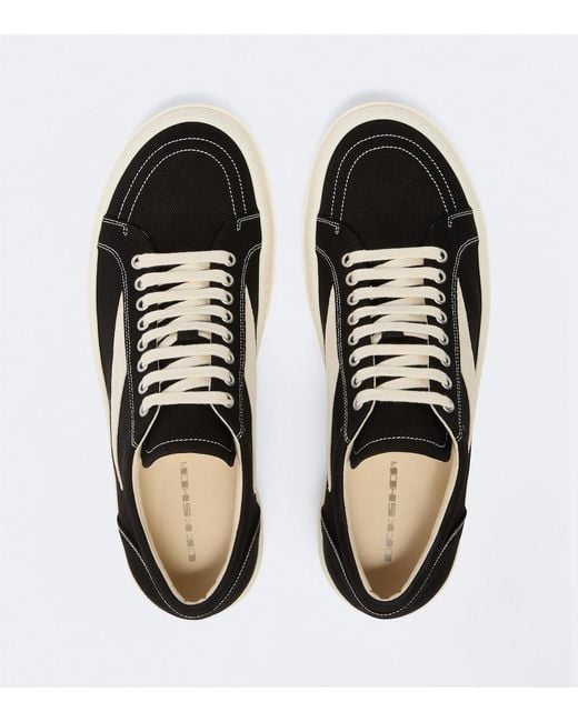 Rick Owens White Drkshdw Vintage Denim Sneakers for men