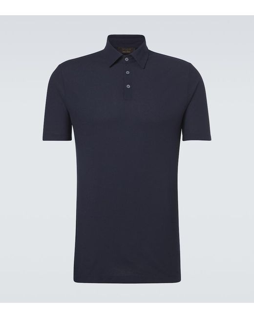 Slowear Blue Cotton Polo Shirt for men