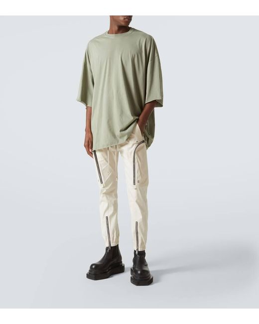 Rick Owens Green Tommy T Cotton Jersey T-Shirt for men