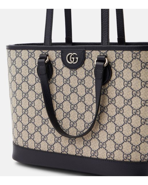 Gucci Natural Ophidia Large GG Supreme Canvas Tote Bag