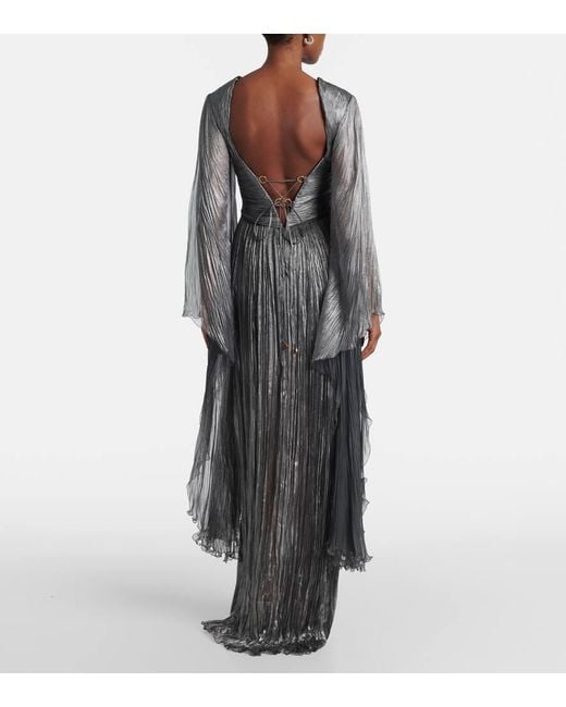 Robe Longue Catia En Soie Maria Lucia Hohan en coloris Gray