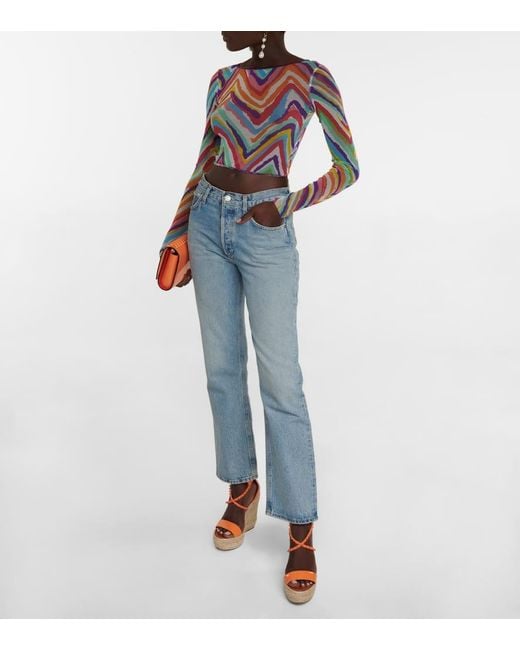 Christian Louboutin Multicolor Wedge-Sandalen Chocazeppa 120