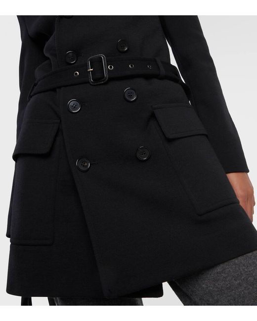 Saint Laurent Black Saharienne Wool-blend Jacket