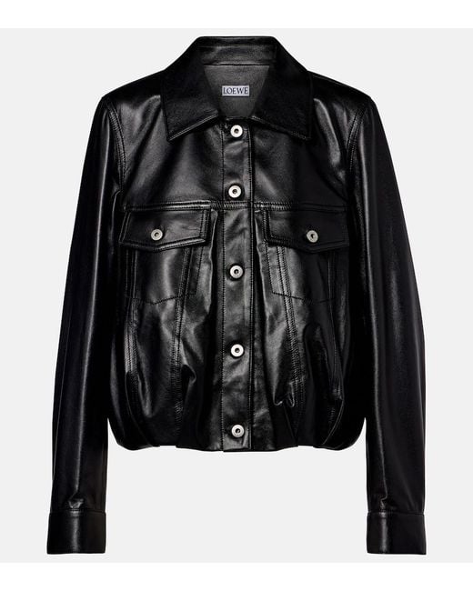 Loewe Black Leather Jacket