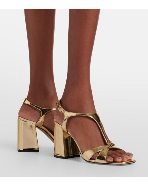 Jimmy Choo Kesia Metallic Leather Sandals